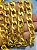 Corrente Grume Lixada Arame 3,5Mm - Aluminio Anodizada Ouro - 1 Metro - Imagem 1