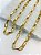 Corrente Cartier Aluminio - Banho Ouro Anodizado - Arame 2,70Mm - 1 Metro - Imagem 1