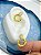 Brinco Gota Cravejado Zirconia Com Argola  Banho Ouro 2 Milésimos Com Verniz - 1 Par - Imagem 2