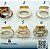 PIRANHA OVAL ACETATO / RESINA METAL OURO M - 1 UNIDADE - Imagem 1