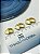 TRIO BRINCO ARGOLA CRAVEJADO ZIRCONIA CRISTAL - 3 PARES - P M G - BANHO OURO 2 MILÉSIMOS CAMADA COM VERNIZ - Imagem 3