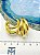 Brinco Argola Tres Voltas -20mm - Banho ouro camada 2 milésimos com verniz - 1 par - Imagem 2