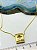 Colar pingente Cruz cravejado zircnonia cristal 40cm Ouro  - 1 unidade - Imagem 2