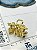 Piranha Flor metal dourado - 1 unidade - Imagem 3