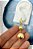 Brinco argola click com bolas em ouro - medida das bolas 16mm e 10mm - com bahno ouro e verniz protetivo - 1 par - Imagem 1
