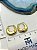 Brinco Argola click ouro - 1 par - Imagem 1