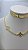 Colar Riviera Com Trevo 45cm Banhado Ouro 18k - 01 Und - Imagem 2