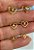 Trio Brinco Coração Zircônia Cristal - Conjunto 3 Pares -  Banho Ouro 2 Milésimos Camada Com Verniz italiano - Imagem 1