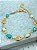 Pulseira Cristal Colorida Ouro 2 milésimos - 1 unidade - Imagem 1