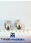 Brinco Gota banho niquel branco - 1 par - Brinco super leve - Imagem 3