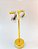 Brinco Gota banho niquel branco - 1 par - Brinco super leve - Imagem 1
