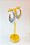 Brinco Argola Gota banho niquel branco - 1 par - Brinco super leve - Imagem 1