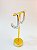 Brinco Argola Gota banho niquel branco - 1 par - Brinco super leve - Imagem 1