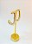Brinco Argola Gota banho ouro 2 milésimos - 1 par - Brinco super leve - Imagem 1