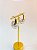 Brinco Gota banho niquel branco - 1 par - Brinco super leve - Imagem 2