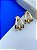Brinco Gota cravejado zirconia banho ouro com tarraxa - 1 par - Imagem 2