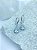 Brinco Gota Cravejado zirconia cristal banho diamante niquel - 1 par - Imagem 3