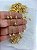 Corrente veneziana com bolinha diamantada 5mm diametro - Banho Ouro 2 Milésimos Com Verniz italiano - 1 Metro - Imagem 1