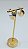 Brinco redondo - banho ouro - 1 par - Imagem 2