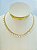 Colar Choker com perola gota - Banho ouro 2 milésimos com verniz italiano e extensora - 1 unidade - Imagem 1