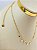 Colar Choker com moeda e zirconia - Banho ouro 2 milésimos com verniz italiano e extensora - 1 unidade - Imagem 2