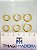 Trio Brinco Argola Aço Inox dourado tipo click - antialergico - P M G - 3 pares - Imagem 3