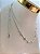 Choker colar estrela e zirconia colorida - banho prata 925 - semijoia com 50 milésimos de camada e verniz italiano - 1 unidade - medida 40cm - Imagem 2