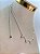 Choker colar com perola - banho prata 925 - semijoia com 50 milésimos de camada e verniz italiano - 1 unidade - medida 40cm - Imagem 2