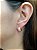 Brinco Argola Cravejado zirconia tipo click - medida 10mm - banho ouro com verniz italiano - 1 par - Imagem 2