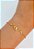 Pulseira Espirito santo com zirconia - banho ouro 2 miléslimos com verniz italiano - 1 unidade - Imagem 1