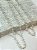 Corrente Cristal e Perola 4mm Cristal Banho ouro camada 2 milésimos com verniz italiano -  1 Metro - Imagem 3