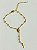 Pulseira tipo terço Nossa Senhora Aparecida - banho ouro 2 miléslimos com verniz italiano - 1 unidade - Imagem 3