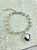 Pulseira Coracao com perola modelo tipo tifany - banho niquel diamante - 1 unidade - Imagem 3