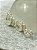 Trio Brinco Argola click Prata Cravejado com Zirconia - banho prata 925 semijoia 50 milésimos - 3 pares - Imagem 3