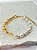 Pulseira com perola modelo tipo tifany - banho ouro - 1 unidade - Imagem 3