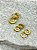 Trio Brinco Argola Aço Inox dourado tipo click - antialergico - P M G - 3 pares - Imagem 2