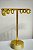 Trio Brinco Argola Aço Inox dourado tipo click - antialergico - P M G - 3 pares - Imagem 3