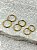 Trio Brinco Argola Aço Inox Dourado tipo click - antialergico - P M G - 3 pares - Imagem 2