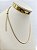Colar Veneziana aço inox dourada - 40cm mais extensora - 1 unidade antialergico - Imagem 2
