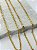 Corrente Cartier arame 1,00mm - Alumínio Anodizado Ouro - 1 metro - Imagem 3