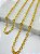 Corrente Cadeado arame 1,50mm - Alumínio Anodizado Ouro - 1 metro - Imagem 3