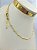 Choker veneziana com bolinha com 35cm e extensora - banho ouro 2 milésimos com verniz italiano - 1 unidade - Imagem 2