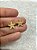 Brinco Estrela do mar com Zirconia banho ouro com verniz - 1 par - Imagem 1