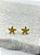Brinco Estrela do mar com Zirconia banho ouro com verniz - 1 par - Imagem 2