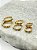 Trio Brinco aço inox dourado com Zirconia - 3 pares - Imagem 2