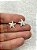 Brinco Estrela do mar com Zirconia banho Prata 925 Semijoia com verniz italiano - 1 par - Imagem 1
