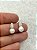 Brinco pérola com Zirconia banho Prata 925 Semijoia com verniz italiano - 1 par - Imagem 1