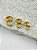 Trio Brinco Argola click banho ouro com verniz italiano - 3 pares - Imagem 3
