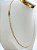 Colar corrente diamantada aço inox dourado medida 60cm - 1 unidade - Imagem 2