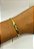 Pulseira Fita Trançada Aço Inox Dourado - antialergico - medida 17cm e extensora - 1 Unidade - Imagem 1